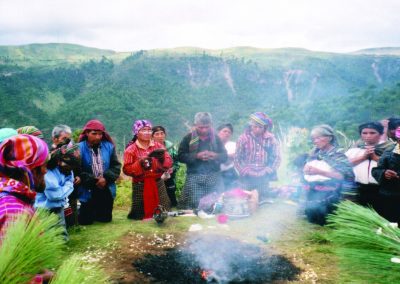 Traditionalists conduct a ceremony. Courtesy of Frederick H. Hanselmann, 2003.